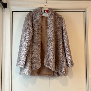 Purple/gray teddy jacket